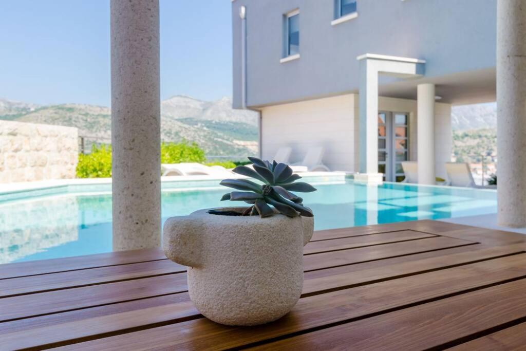 Modern Villa With Swimming Pool - Penthouse Dubrovnik Luaran gambar